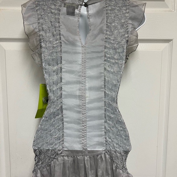 PRESS Grey Ruffled Knit Top - Picture 8 of 10